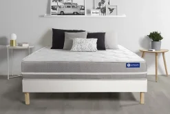 Ensemble Latex et mémoire de forme de confort Equilibré avec sommier kit