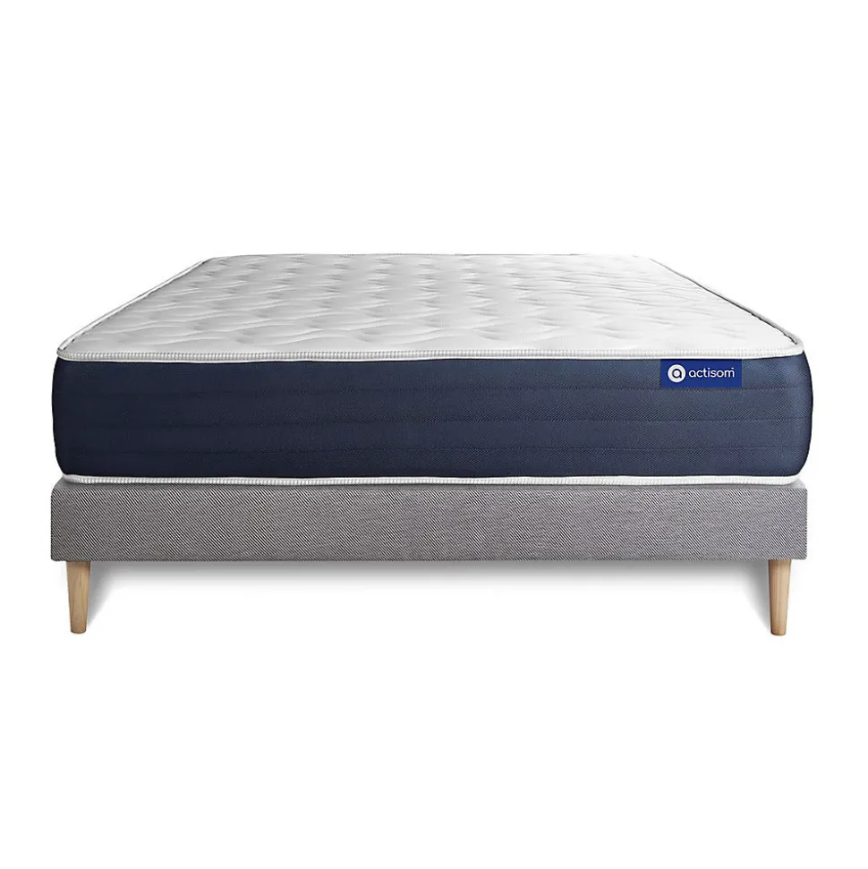 Ensemble Latex et mémoire de forme de confort Equilibré avec sommier kit