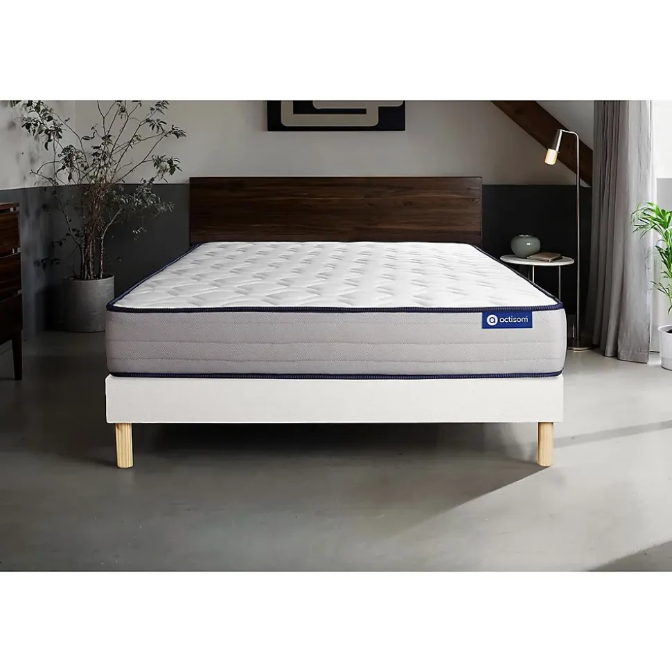 Ensemble Latex et mémoire de forme de confort Ferme avec sommier kit