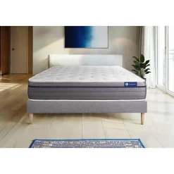 Ensemble Latex et mémoire de forme de confort Equilibré avec sommier kit