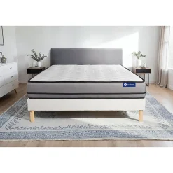 Ensemble Latex et mémoire de forme de confort Très ferme avec sommier kit