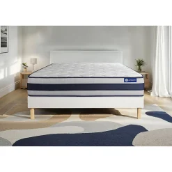 Ensemble Latex et mémoire de forme de confort Ferme avec sommier kit