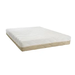 Ensemble Leman 140x190 cm Matelas Mousse + Sommier Bois