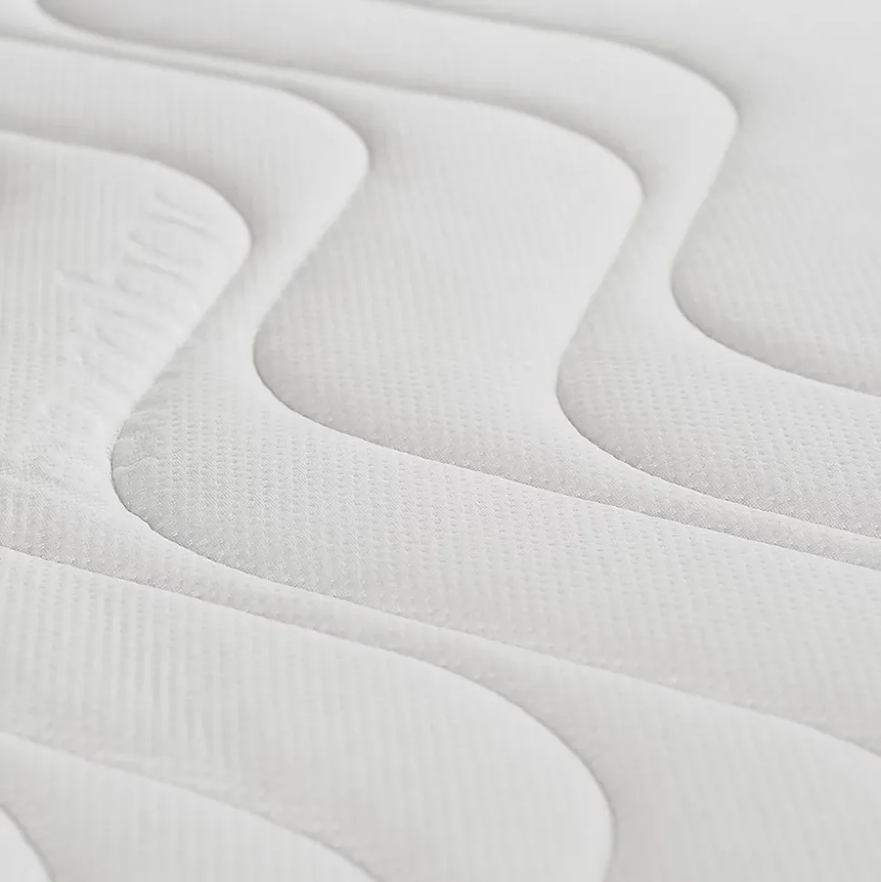 Ensemble Leman 140x190 cm Matelas Mousse + Sommier Bois