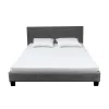Ensemble Matelas + Lit 140x190 DUBLIN / Gris foncé