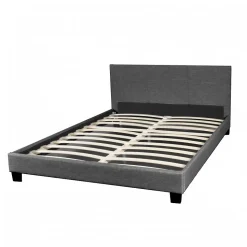 Ensemble Matelas + Lit 140x190 DUBLIN / Gris foncé
