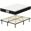 Ensemble Matelas à ressorts +Sommier à Lattes sur Pieds, 160x200cm, Epaisseur du Matelas 22cm