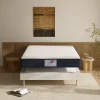 Ensemble Matelas à ressorts+ Lit Sommier Tapissier Déco 140x190cm, Epaisseur du Matelas 22cm