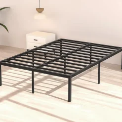 Ensemble Matelas en Mousse+ Cadre de lit en métal 160x200cm, Epaisseur du Matelas 22cm