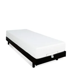 Ensemble Matelas Mousse Accueil Mémoire de forme + Sommier électrique Flex 90x200 cm