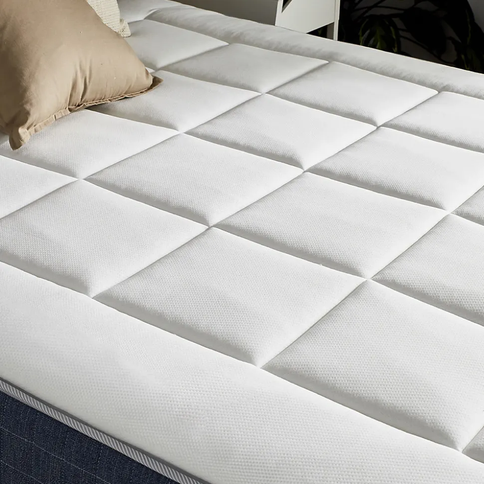 Ensemble matelas ressort 7 zones et mémoire forme sommier 2x80x200