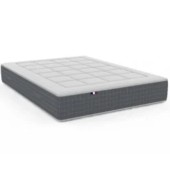Ensemble matelas ressort 7 zones et sommier 2x80x200