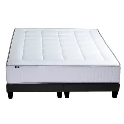 Ensemble matelas ressorts 7 zones sommier 2x80x200
