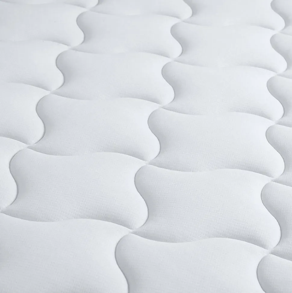 Ensemble Matelas Ressorts + Mémoire de forme + sommier ELOISE - Made in France 140x190, Sommier - Gris chiné