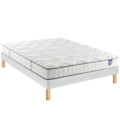 Ensemble Merinos HAPPY LIT + Sommier Twist + Pied 90x190 Latex