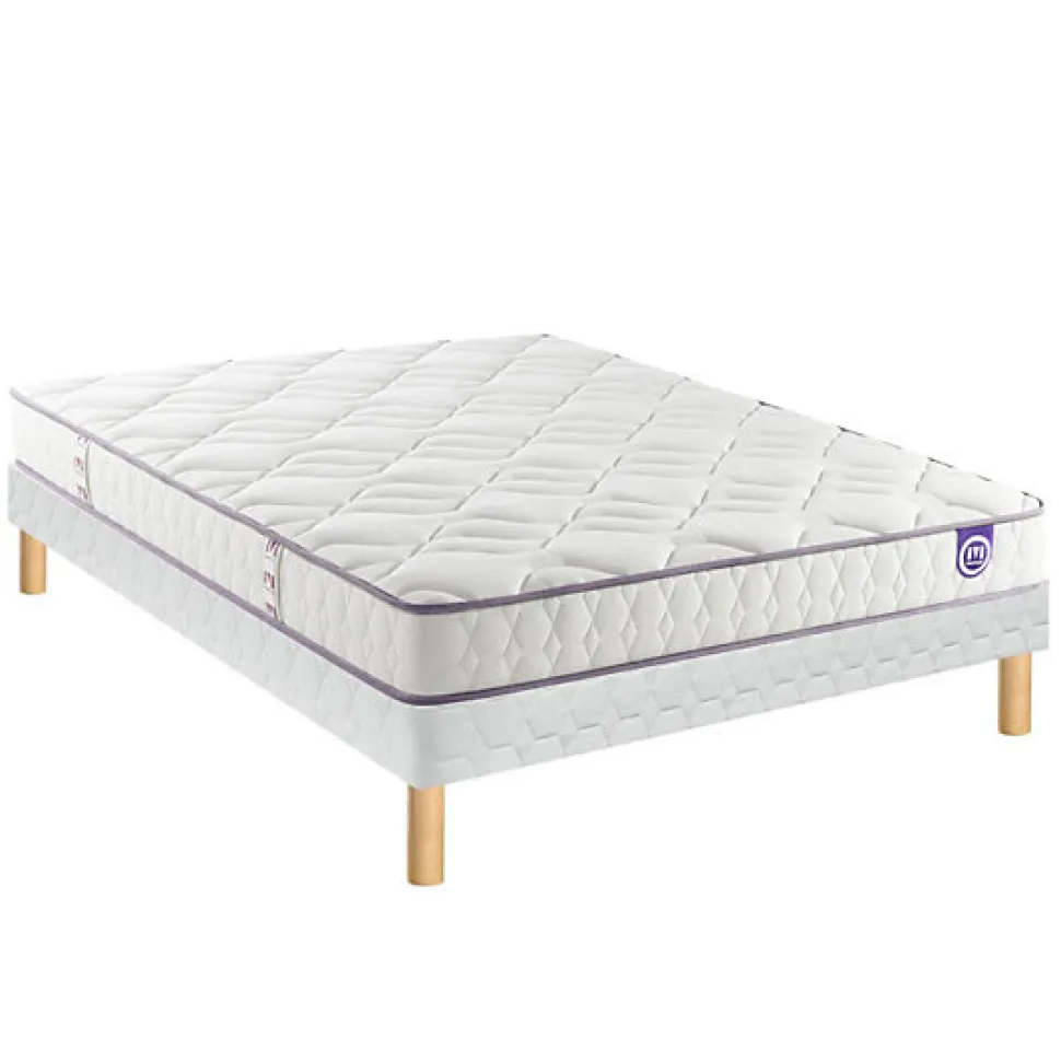 Ensemble Merinos HAPPY LIT + Sommier Twist + Pied 90x190 Latex