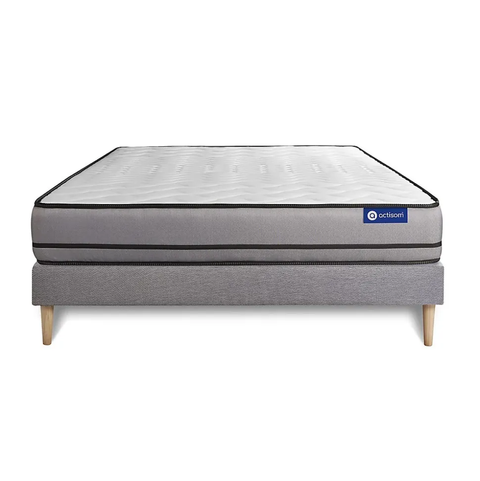 Ensemble Mémoire de forme de confort Très ferme avec sommier kit