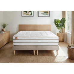 Ensemble Mémoire de forme de confort Equilibré avec sommier tapissier