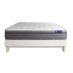 Ensemble Mémoire de forme de confort Equilibré avec sommier kit