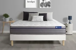 Ensemble Mémoire de forme de confort Equilibré avec sommier kit