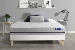 Ensemble Mémoire de forme de confort Mi-ferme avec sommier kit