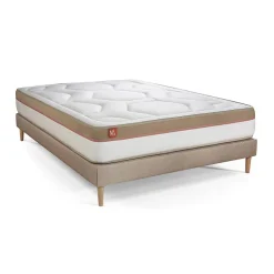 Ensemble Mémoire de forme de confort Ferme avec sommier tapissier