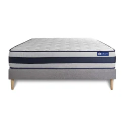 Ensemble Mémoire de forme de confort Ferme avec sommier kit