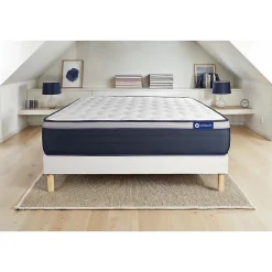 Ensemble Mémoire de forme de confort Ferme avec sommier kit