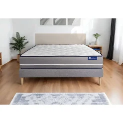 Ensemble Mémoire de forme de confort Ferme avec sommier kit