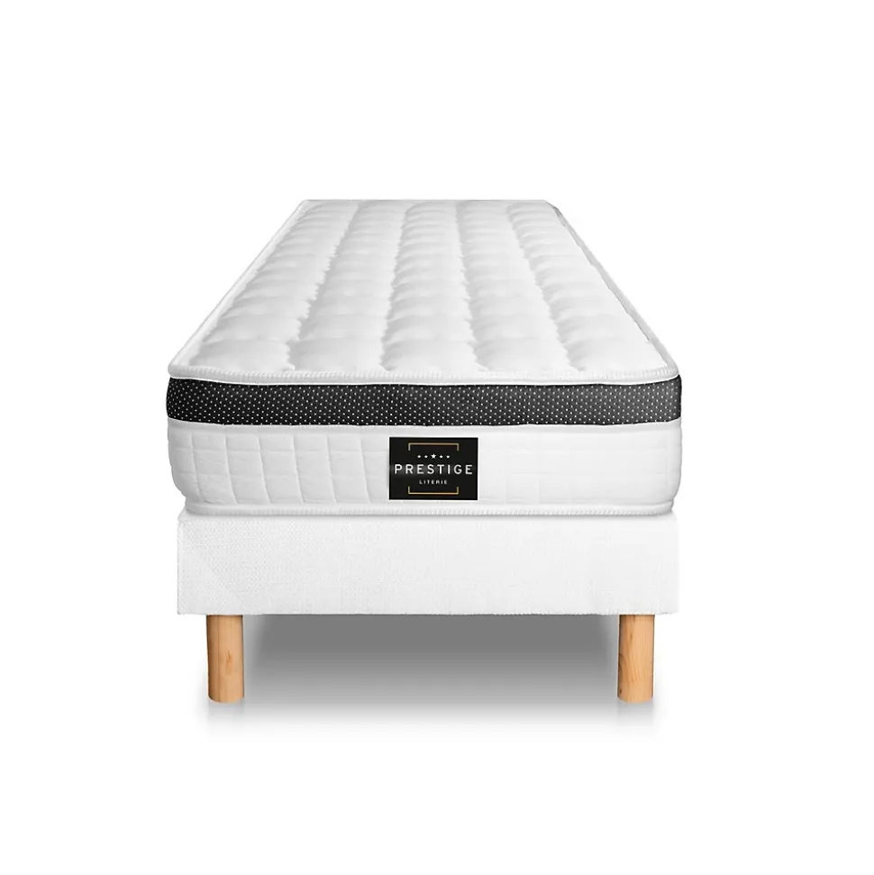 Ensemble Mémoire de forme de confort Ferme avec sommier tapissier