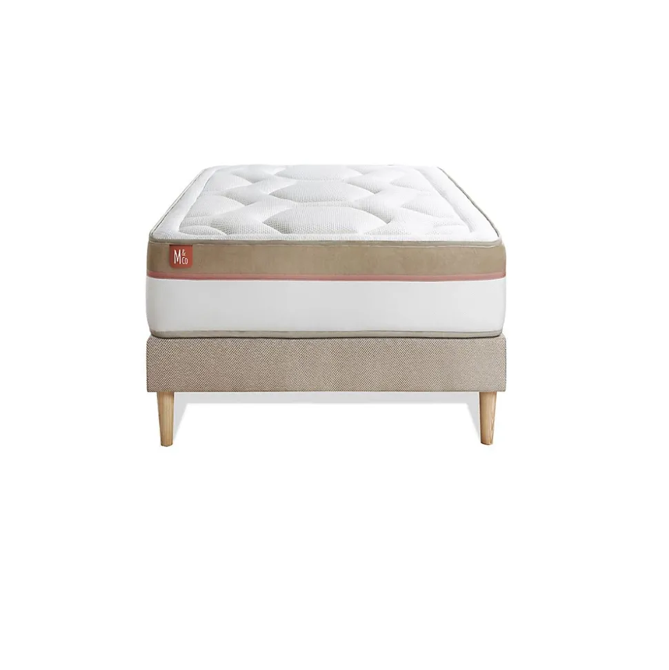 Ensemble Mémoire de forme de confort Ferme avec sommier tapissier