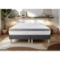 Ensemble Mémoire de forme de confort Ferme avec sommier tapissier