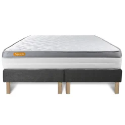 Ensemble Mémoire de forme de confort Ferme avec sommier tapissier