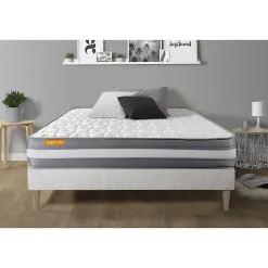 Ensemble Mémoire de forme de confort Ferme avec sommier kit