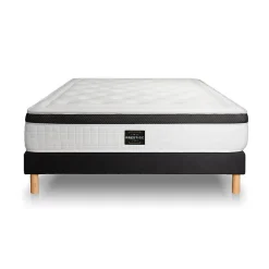 Ensemble Mémoire de forme de confort Equilibré avec sommier kit