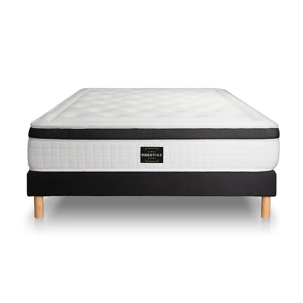 Ensemble Mémoire de forme de confort Equilibré avec sommier kit