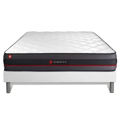Ensemble Mémoire de forme de confort Ferme avec sommier tapissier