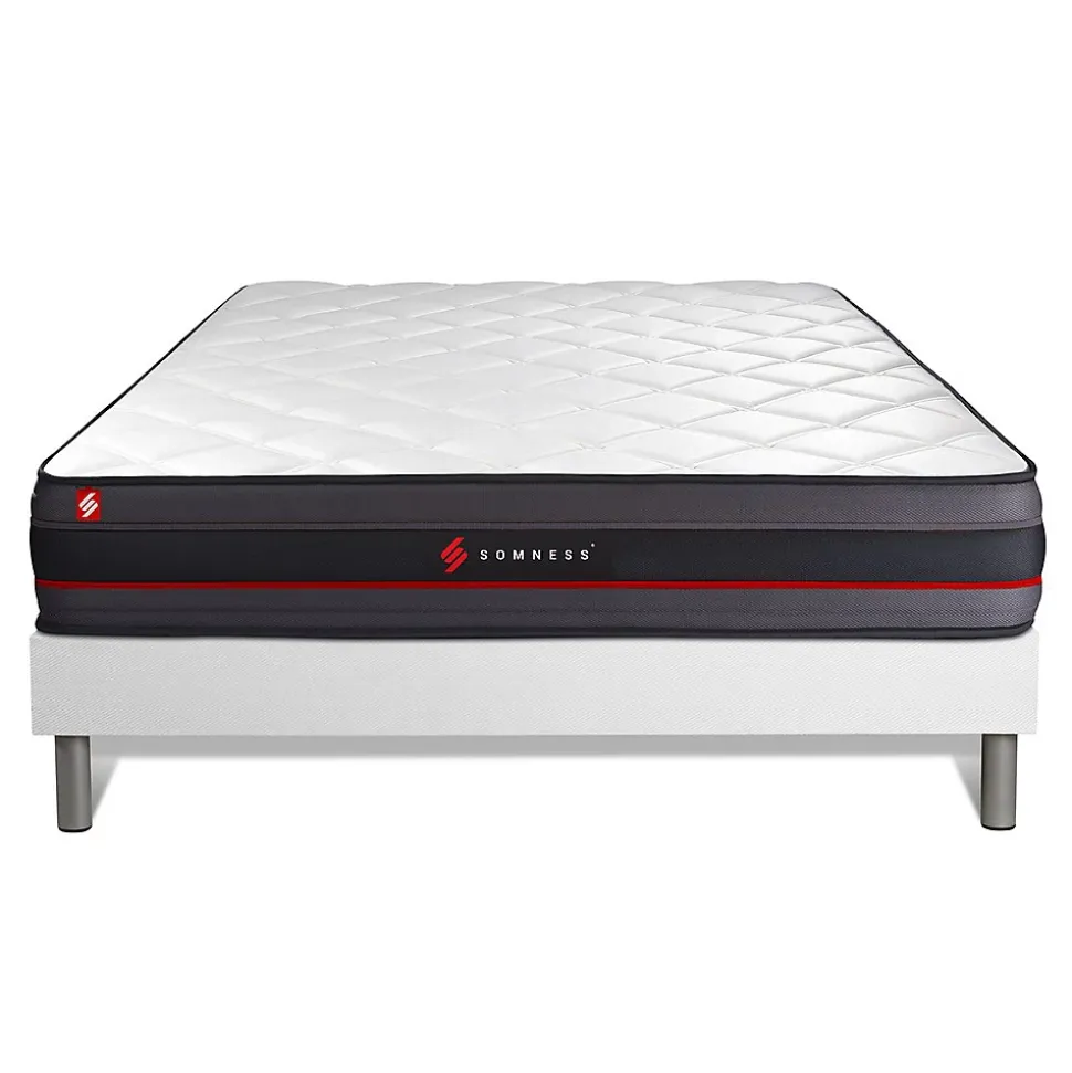 Ensemble Mémoire de forme de confort Ferme avec sommier tapissier