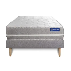 Ensemble Mémoire de forme de confort Equilibré avec sommier kit