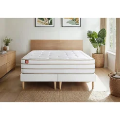 Ensemble Mémoire de forme de confort Equilibré avec sommier tapissier