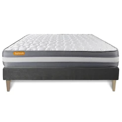 Ensemble Mémoire de forme de confort Ferme avec sommier kit