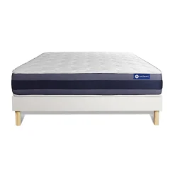 Ensemble Mémoire de forme de confort Equilibré avec sommier kit