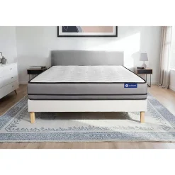 Ensemble Mémoire de forme de confort Très ferme avec sommier kit