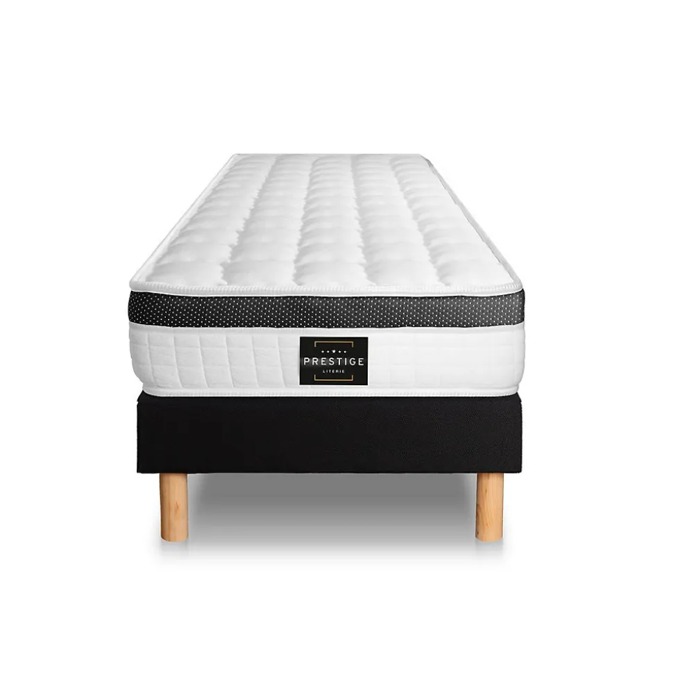 Ensemble Mémoire de forme de confort Ferme avec sommier tapissier