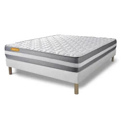 Ensemble Mémoire de forme de confort Ferme avec sommier tapissier