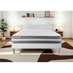 Ensemble Mémoire de forme de confort Ferme avec sommier tapissier