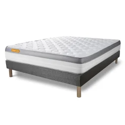 Ensemble Mémoire de forme de confort Ferme avec sommier tapissier