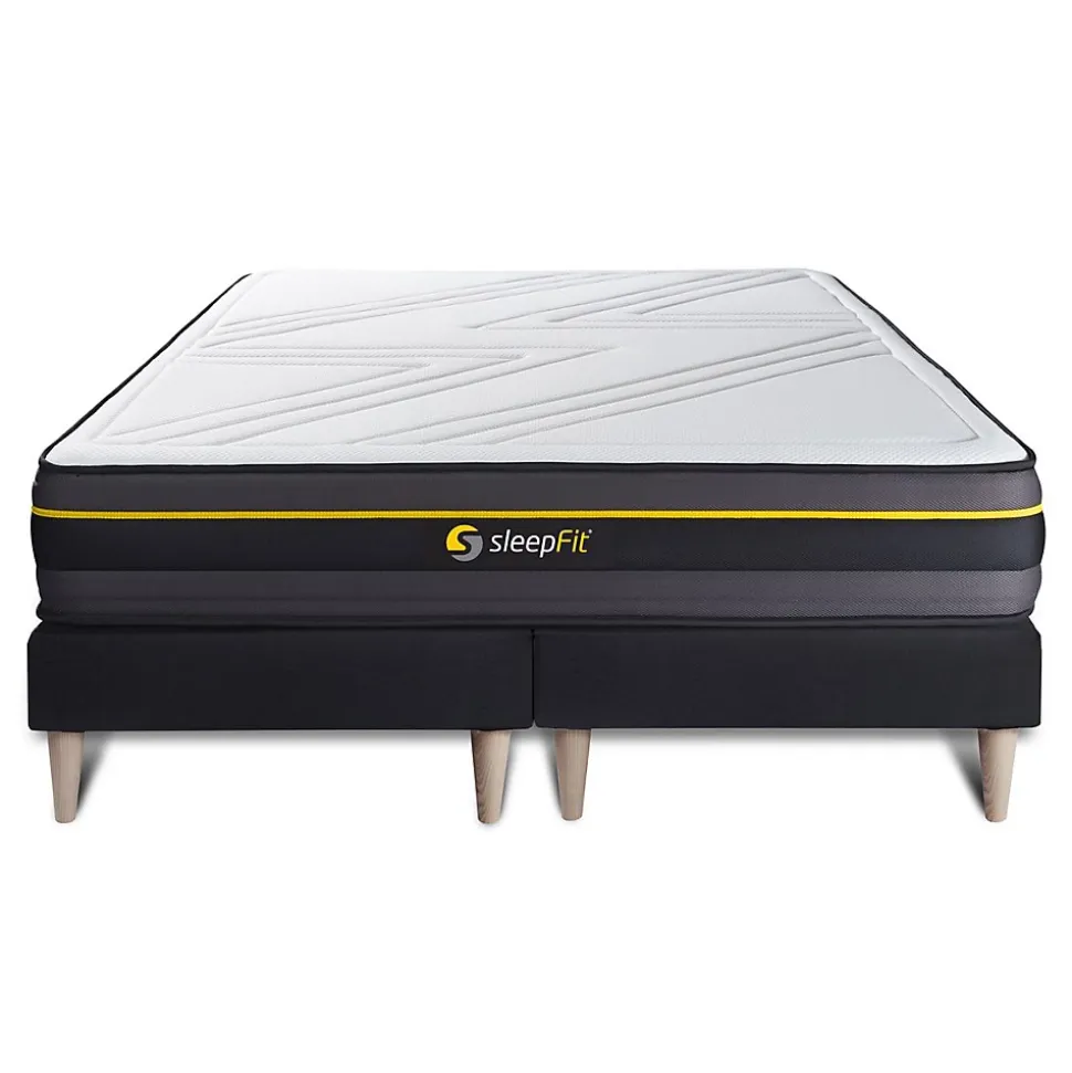 Ensemble Mémoire de forme de confort Ferme avec sommier tapissier