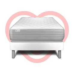 Ensemble Mousse polyuréthane à mémoire de forme de confort Ferme avec sommier tapissier