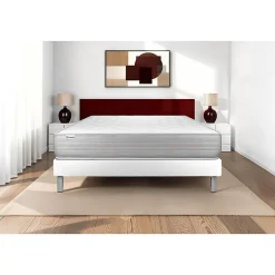 Ensemble Mousse polyuréthane à mémoire de forme de confort Ferme avec sommier tapissier